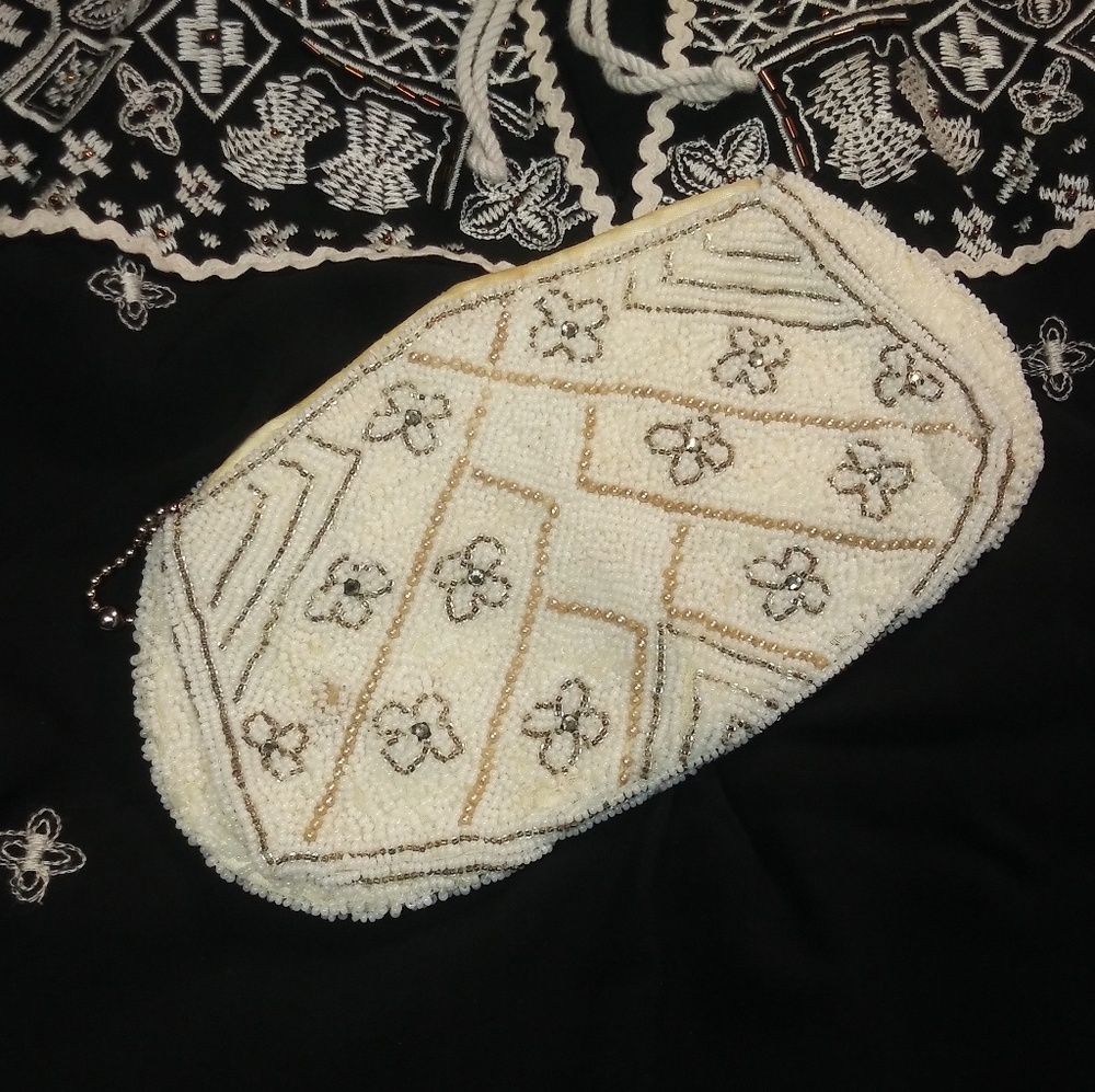 Vintage Beaded Clutch Handbag